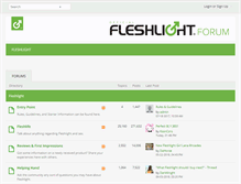 Tablet Screenshot of forums.fleshlight.com